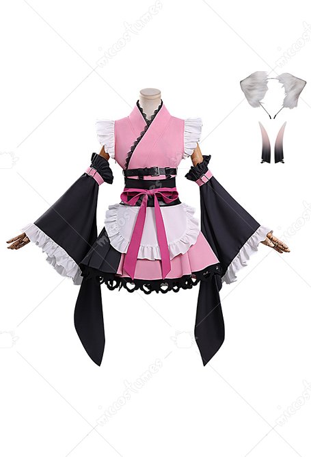 Cosmic Princesa Kaguya Komazawa Noi Disfraz de Cosplay Vestido con Mangas y Obi