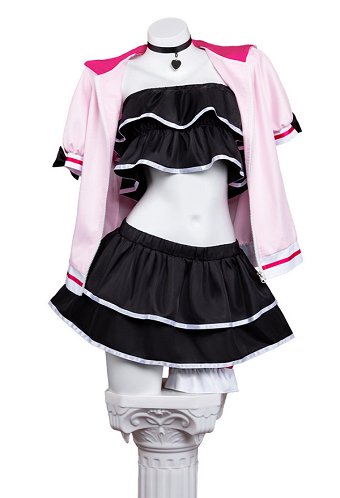 Cosmic Princesa Kaguya Komazawa Noi Disfraz de Cosplay Traje de baño Tube Top y falda con bragas y chaqueta