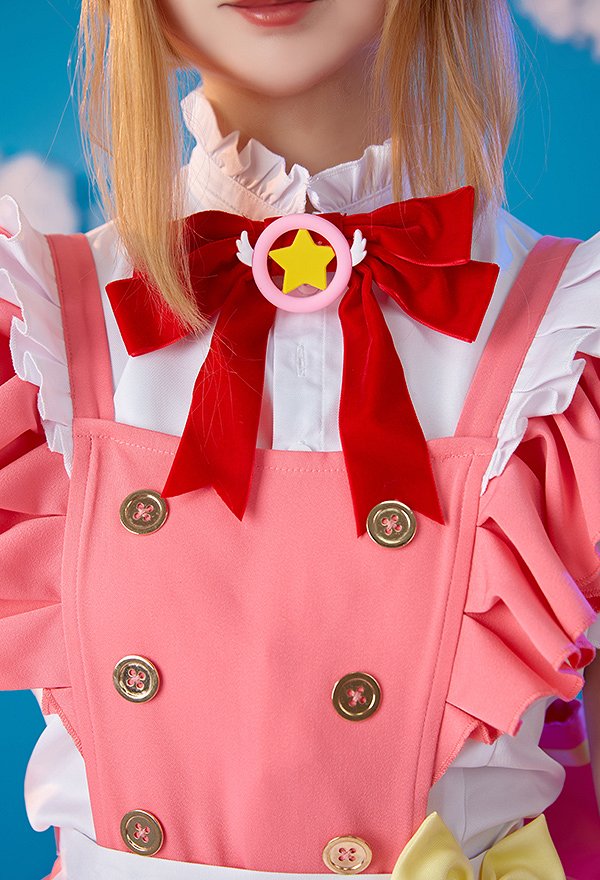 Card Captor Sakura Cosplay Kostüm Sakura Kinomoto Kawaii Dienstmädchen Outfit Cosplay Kostüm