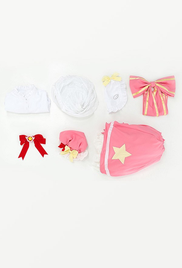 Card Captor Sakura Cosplay Kostüm Sakura Kinomoto Kawaii Dienstmädchen Outfit Cosplay Kostüm