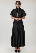 Costume Médiéval d'Halloween pour Femme Robe de Cocktail des Années 1930 Robe de Soirée Vintage avec Cape Costume Médiéval d'Halloween pour Femme Robe de Cocktail des Années 1930 Robe de Soirée Vintage avec Cape