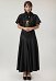 Costume Médiéval d'Halloween pour Femme Robe de Cocktail des Années 1930 Robe de Soirée Vintage avec Cape