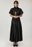 Women Medieval Costume 1930s Cocktail Dress Vintage Evening Dress Gown with Cape for Halloween