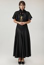 Women Medieval Costume 1930s Cocktail Dress Vintage Evening Dress Gown with Cape for Halloween