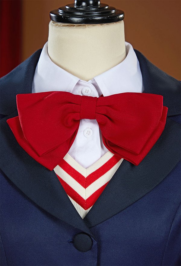 DDD Aira Shiratori Cosplay Costume School Uniform Jacket Skirt with Sweater Set with Bowtie