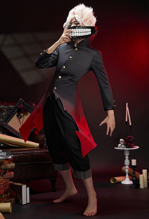 DDD Ken Takakura Okarun Cosplay Costume Jacket and Pants with Belt