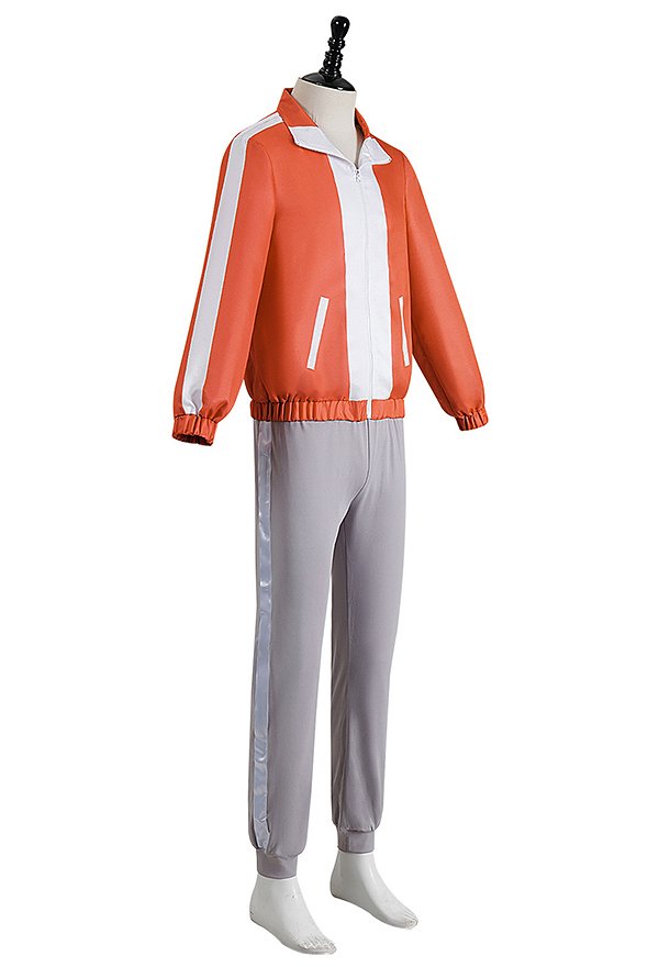 DDD Jin Enjoji Orange Ensemble Cosplay Costume Vestes et pantalons