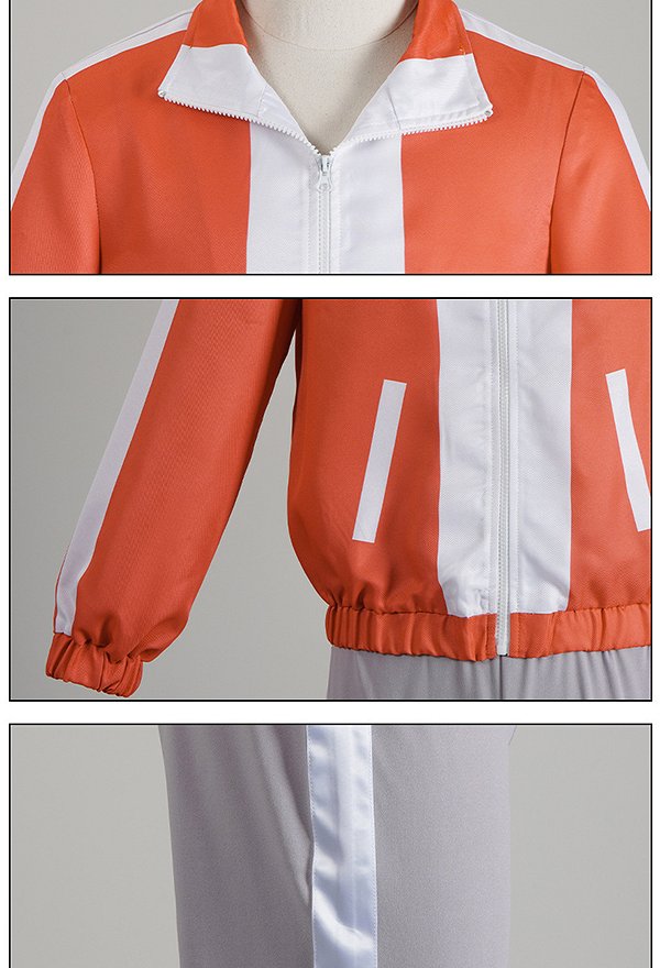 DDD Jin Enjoji Orange Ensemble Cosplay Costume Vestes et pantalons