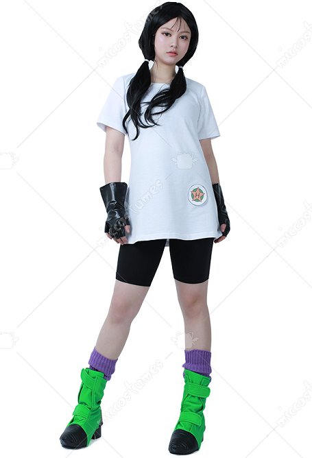 Gokupedia  Z Videl Cosplay Kostüm mit Überschuhe