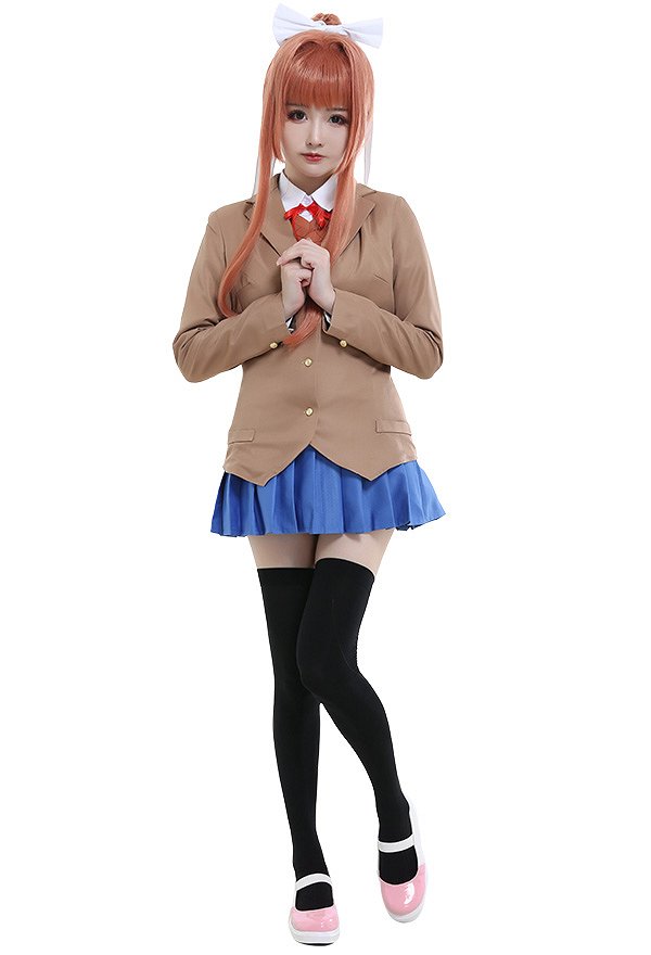Doki Doki Literature Club School Uniform Cosplay Costume Doki Doki Literature Club School Uniform Cosplay Costume
