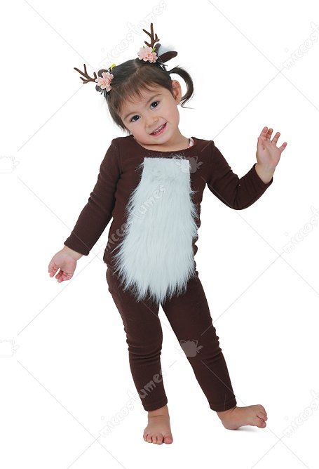 Disfraz de ciervo infantil con cuernos para Halloween