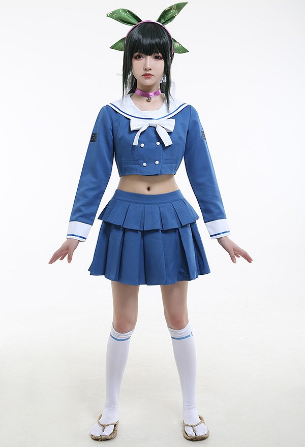 Danganronpa V3: Matar a Harmony Tenko Chabashira Uniforme Escolar de Cosplay