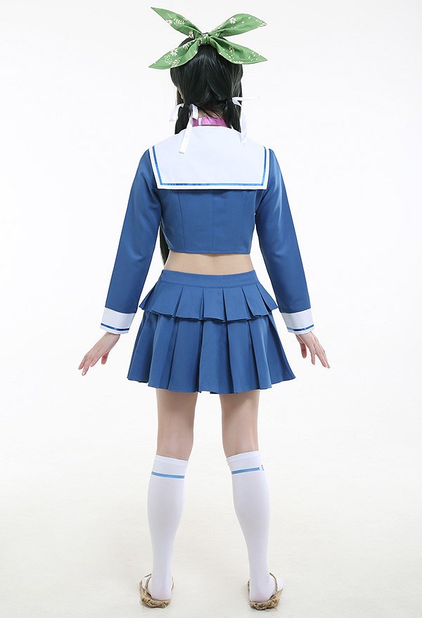 Danganronpa V3: Matar a Harmony Tenko Chabashira Uniforme Escolar de Cosplay