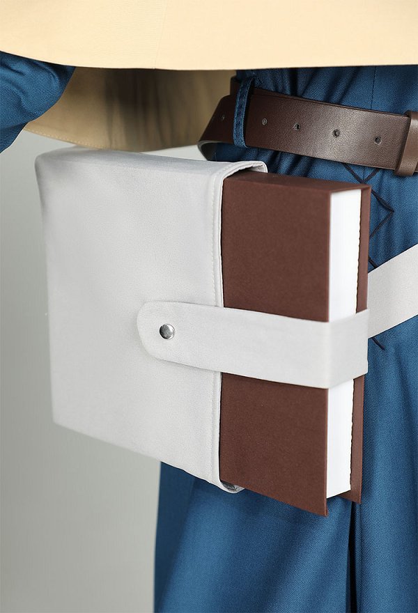 Delicious in Dungeon Marcille Disfraz de Cosplay Vestido y capa combinados con mochila y cinturón Delicious in Dungeon Marcille Disfraz de Cosplay Vestido y capa combinados con mochila y cinturón