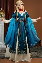 Delicioso en la mazmorra Marcille Donato Disfraz de cosplay Vestido medieval con cinturón y gargantilla Delicioso en la mazmorra Marcille Donato Disfraz de cosplay Vestido medieval con cinturón y gargantilla