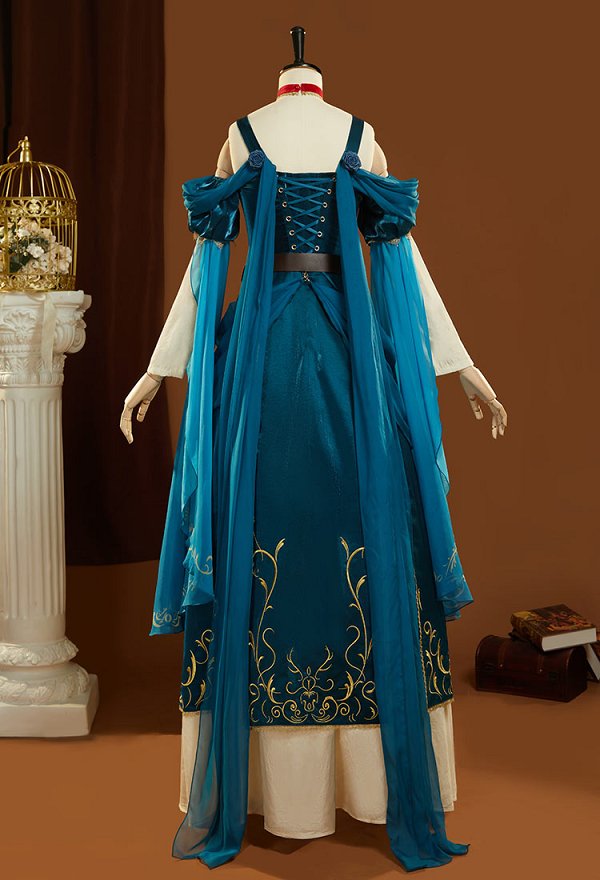 Gloutons et Dragons Marcille Donato Costume de Cosplay Robe avec ceinture et collier
