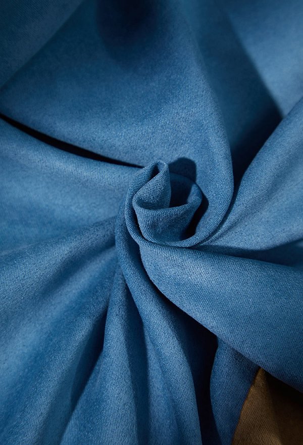 Delicioso en Dungeon Marcille Donato Cosplay Traje Azul Vestido Chal con Pantalones y Bolsas Premium Ver Delicioso en Dungeon Marcille Donato Cosplay Traje Azul Vestido Chal con Pantalones y Bolsas Premium Ver