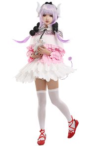 Miss Kobayashis Dragon Maid Kanna Kamui Maid Uniform Cosplay Costume