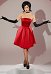 Minions Scarlet Overkill Cosplay Kostüm Kleid mit Handschuhen und Halskette