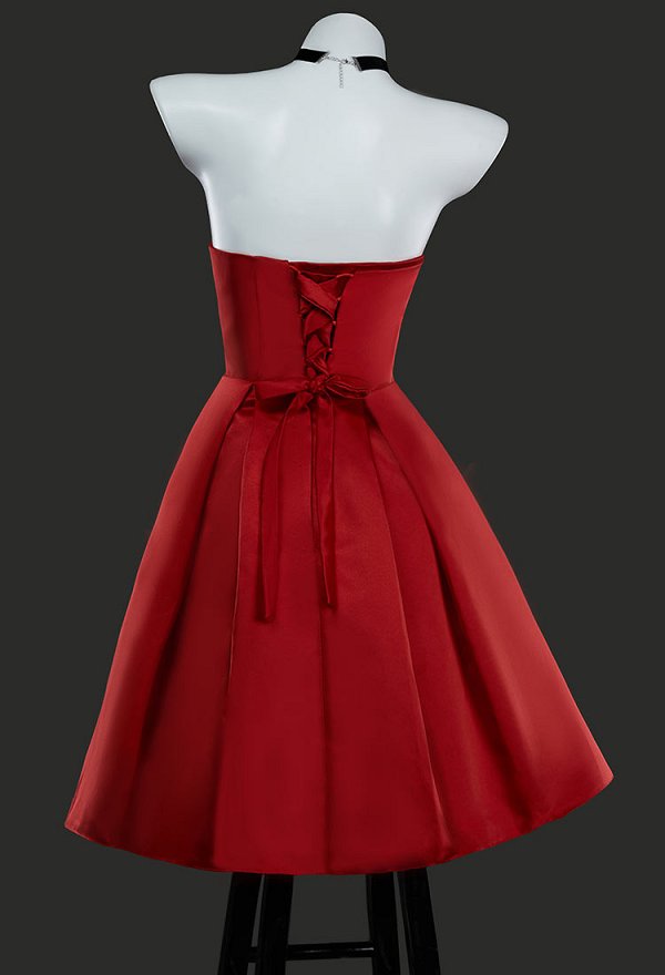 Minions Scarlet Overkill Cosplay Costume Red Dress with Gloves Choker Minions Scarlet Overkill Cosplay Costume Red Dress with Gloves Choker
