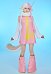 OP One Piece Egghead Punk-05 Atlas Costume de Cosplay Robe court avec tour de cou et queue