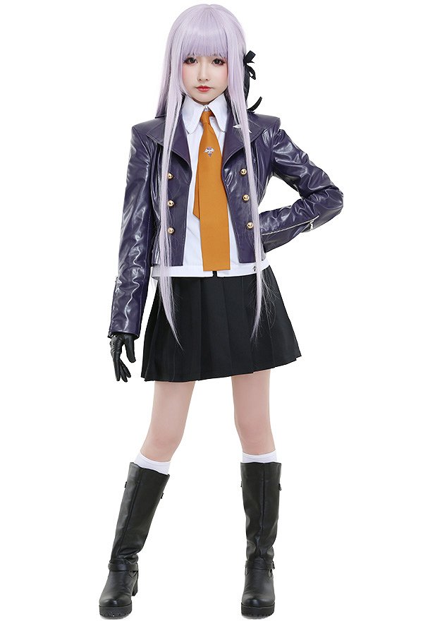 Dangan Ronpa Kyoko Kirigiri Cosplay Costume School Uniform Set Dangan Ronpa Kyoko Kirigiri Cosplay Costume School Uniform Set