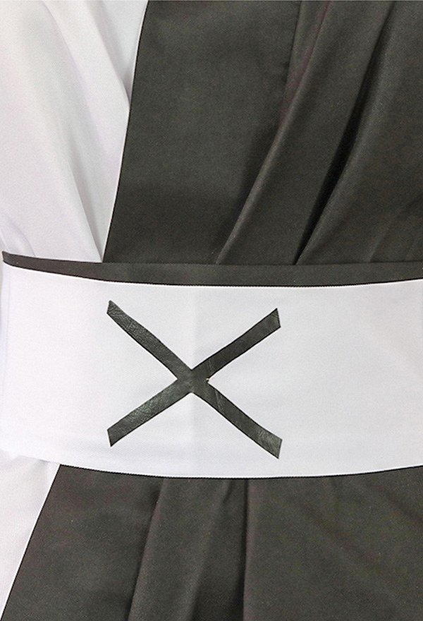 Danganronpa Monokuma Kimono Haori Cover Up Cosplay Costume Dress