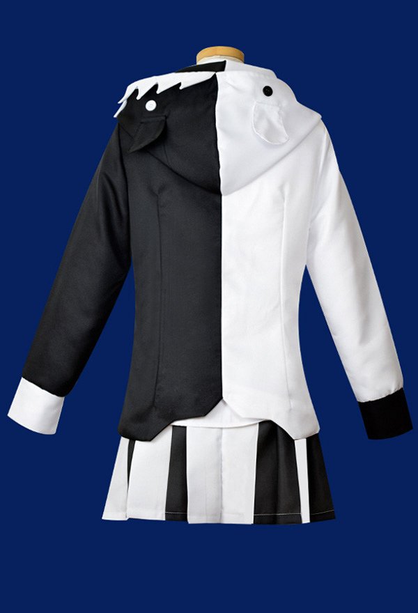 Danganronpa Mujer Monokuma Traje de Cosplay Uniforme con Corbata