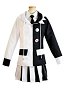 Danganronpa Mujer Monokuma Traje de Cosplay Uniforme con Corbata