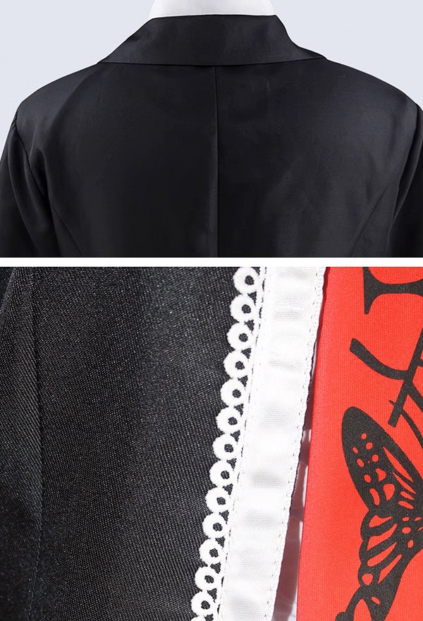 Danganronpa Yasuhiro Taeko Gothic Cosplay Costume Shirt Jacket with Skirt and Tie