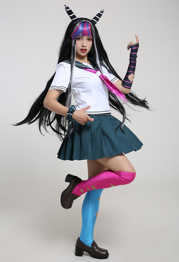 Danganronpa 2 Goodbye Despair Ibuki Mioda Schuluniform Cosplay Kostüm Danganronpa 2 Goodbye Despair Ibuki Mioda Schuluniform Cosplay Kostüm
