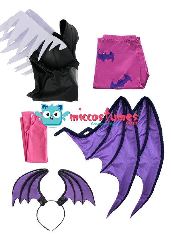 Darkstalkers Morrigan Aensland Cosplay Costume with Wings