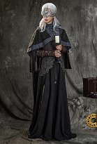 Dark Souls Fire Keeper Cosplay Vestido con capa y guantes