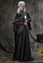 Dark Souls Fire Keeper Cosplay Vestido con capa y guantes