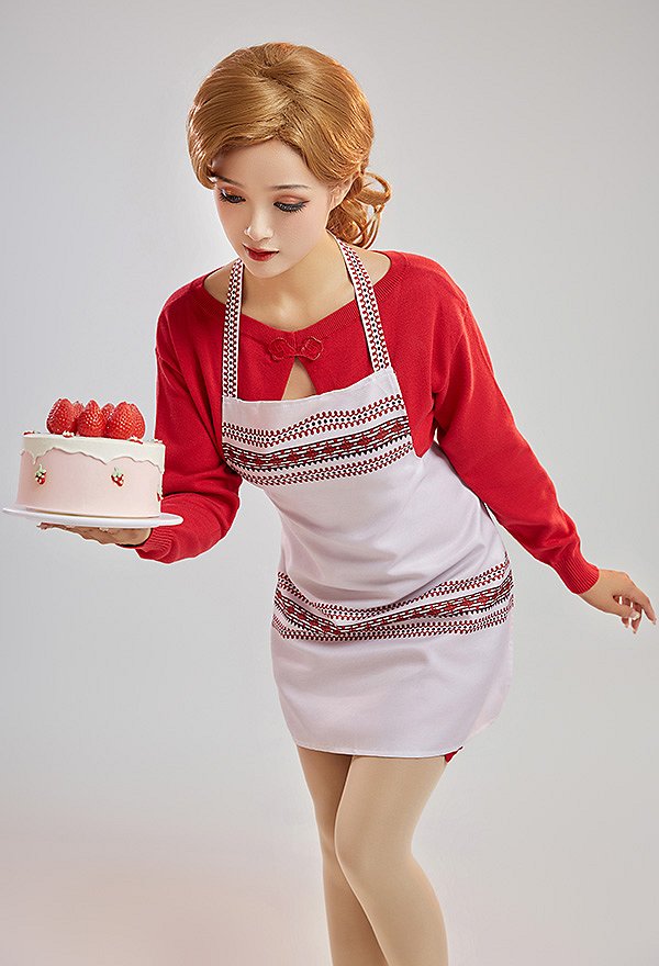 Doctor Who Clara Oswald Cosplay Costume Apron of Clara Kitchen Chef Lace-up Apron