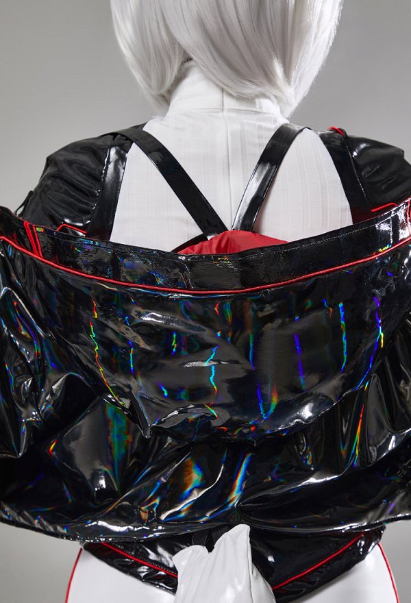Miccostumes x Mobbunny x Echanis Enicha ThermoALTER Cyberpunk Dragon Girl Costume Lingerie Set Top and Pants with Coat and Tail