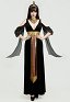 Halloween Cléopâtre Costume Robe de reine égyptienne avec ceinture et diadème