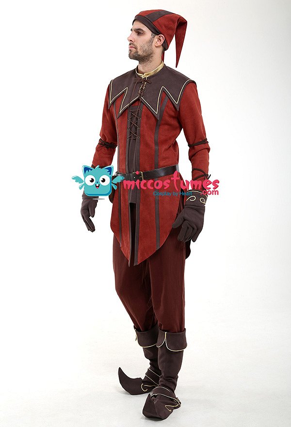 The Elder Scrolls V: Skyrim Costume de Cosplay Dark Brotherhood Keeper Cicero The Elder Scrolls V: Skyrim Costume de Cosplay Dark Brotherhood Keeper Cicero