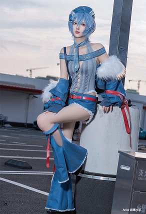 Ayanami Rei Cosplay Mono y pantalón con chaqueta y sombrero