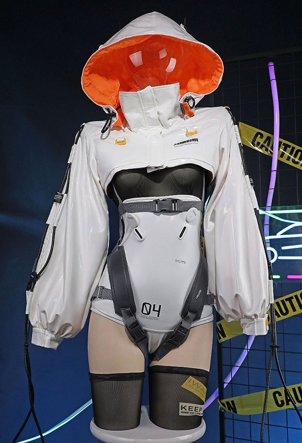 PRISMA WING Flower Illustration by neco Women Cosplay Costume Bodysuit and Short Jacket with Socks and Gloves