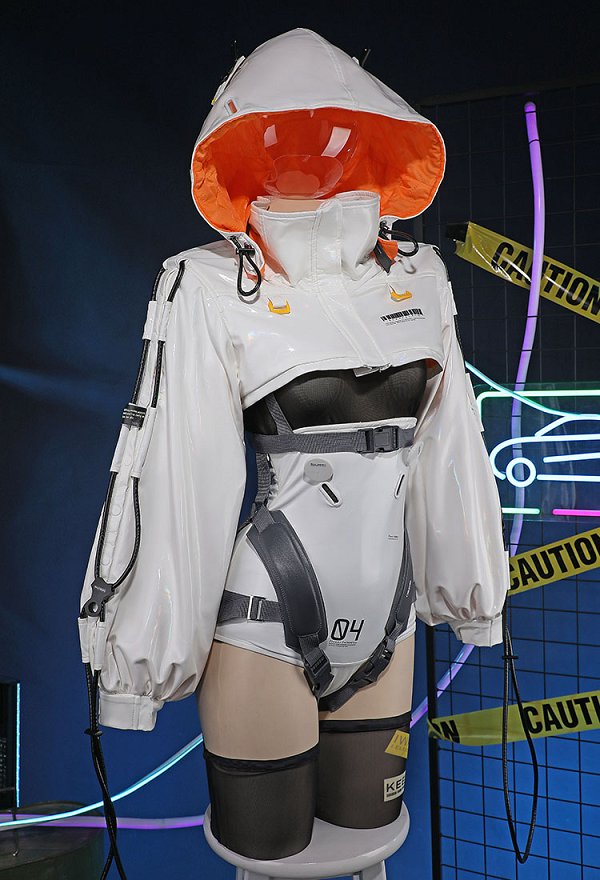 PRISMA WING Flower Illustration by neco Women Cosplay Costume Bodysuit and Short Jacket with Socks and Gloves