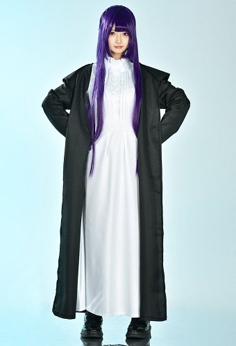 Friren: Beyond Journey's End Fern Cosplay Costume Dress and Coat with Headdress