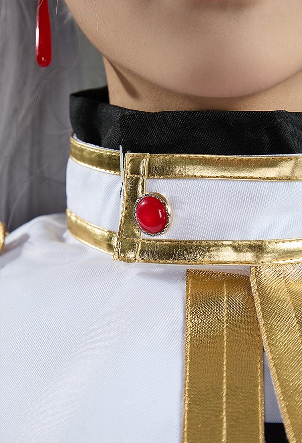 Friren Disfraz de cosplay vestido y capa con cinturón y orejas de elfo Friren Disfraz de cosplay vestido y capa con cinturón y orejas de elfo