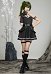Friren Übel cosplay Vestido halter y brazaletes con anillos en las piernas y calcetines hasta la pantorrilla
