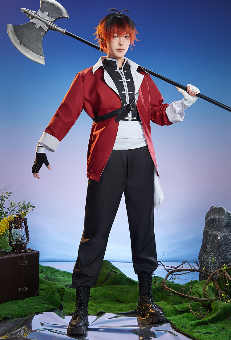 Friren: Beyond Journey's End Stark Cosplay Costume undergrament and pants with jacket belt