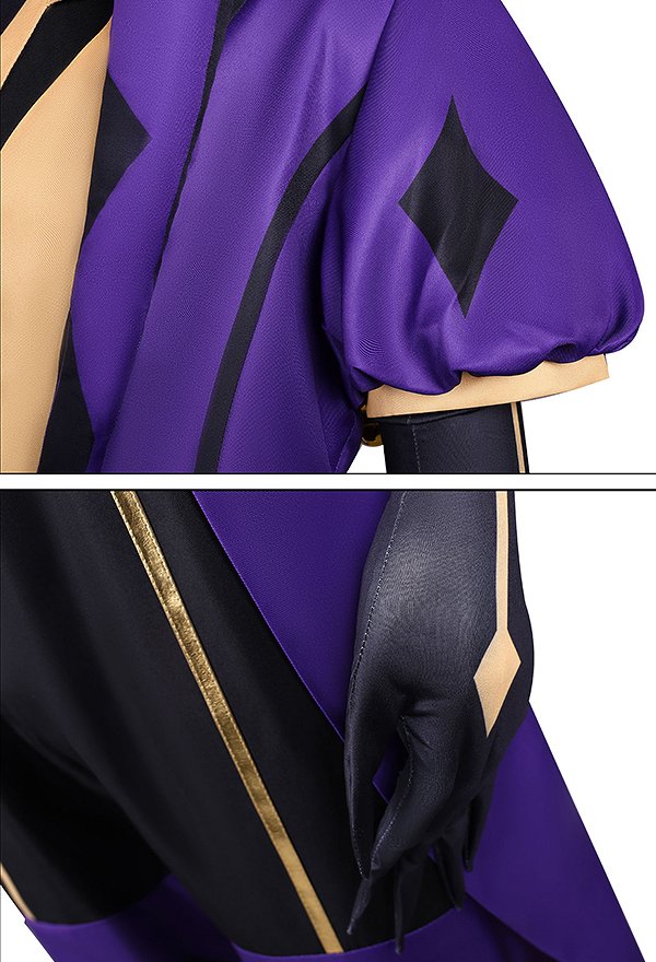 The Freak Circus The Jester Cosplay Costume Purple Clown Costume Lining and Trousers Cape and Mask The Freak Circus The Jester Cosplay Costume Purple Clown Costume Lining and Trousers Cape and Mask