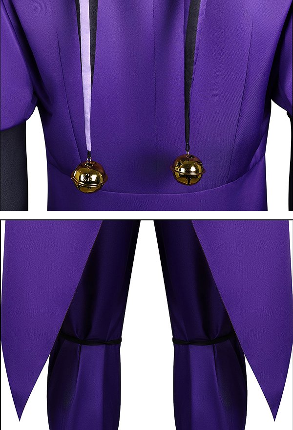 The Freak Circus The Jester Cosplay Costume Purple Clown Costume Lining and Trousers Cape and Mask The Freak Circus The Jester Cosplay Costume Purple Clown Costume Lining and Trousers Cape and Mask