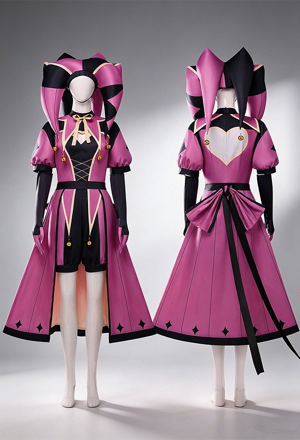 The Freak Circus Columbina Cosplay Cotume Dress and Shorts with Hat and Gloves The Freak Circus Columbina Cosplay Cotume Dress and Shorts with Hat and Gloves