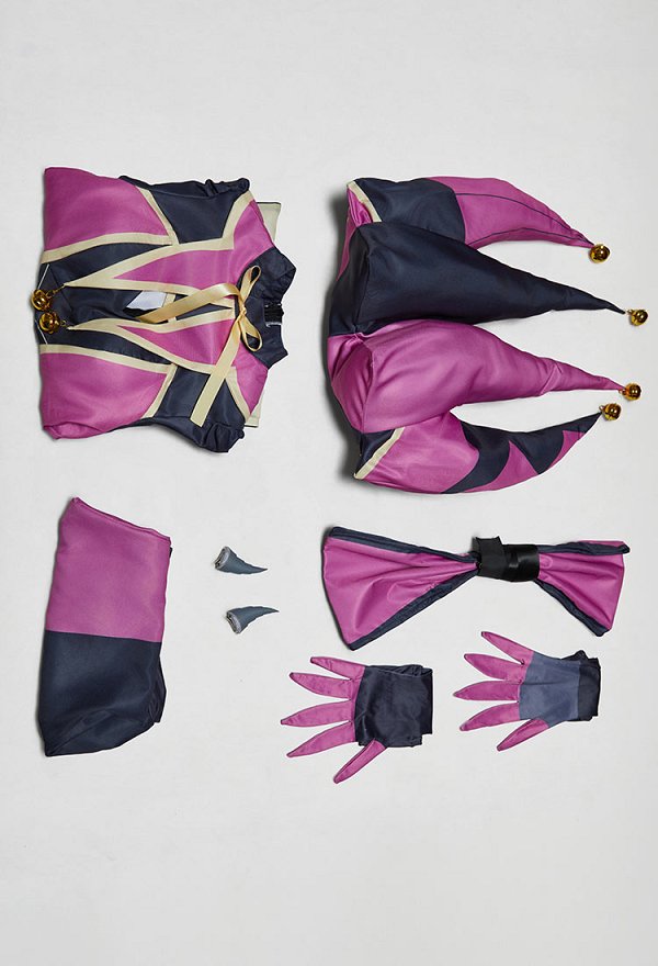 The Freak Circus Columbina Cosplay Cotume Dress and Shorts with Hat and Gloves The Freak Circus Columbina Cosplay Cotume Dress and Shorts with Hat and Gloves
