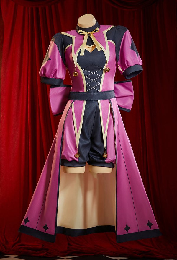 The Freak Circus Columbina Cosplay Cotume Dress and Shorts with Hat and Gloves The Freak Circus Columbina Cosplay Cotume Dress and Shorts with Hat and Gloves